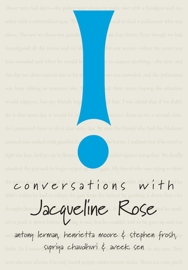 Conversations with Jacqueline Rose by Antony Lerman et al. | Seagull Books